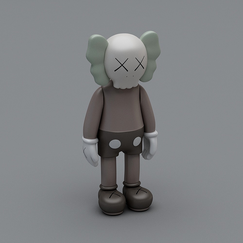 Stylish Kaws 3D model for Creative Projects