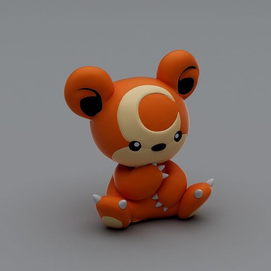 Charming Cuddly Critter 3D model for Creative Projects