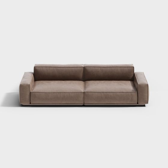 Stylish Minimalist 3D Sofa Model for Modern Spaces