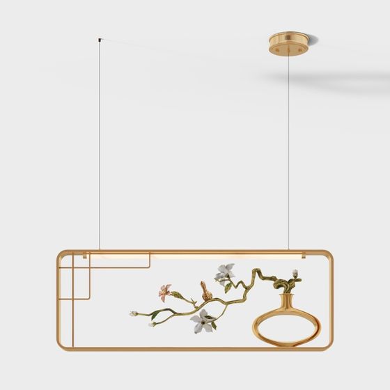 Floral Whisper Lamp 3D model