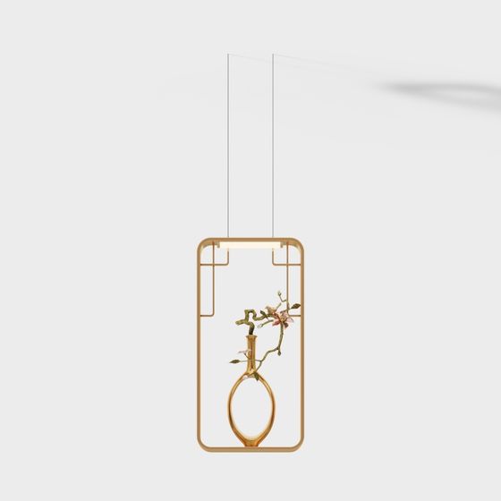 Eastern Flower Window Lantern 3D model