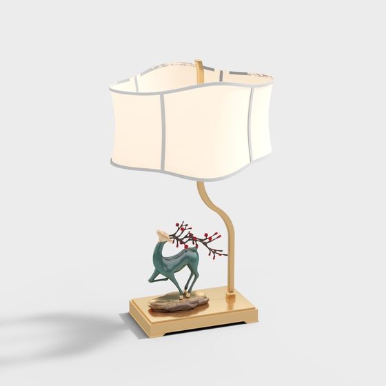 Artistic 3D Model Table Lamp for Modern Interiors