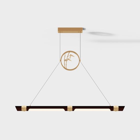 Elegant Polygonal Chandelier 3D model for Modern Spaces