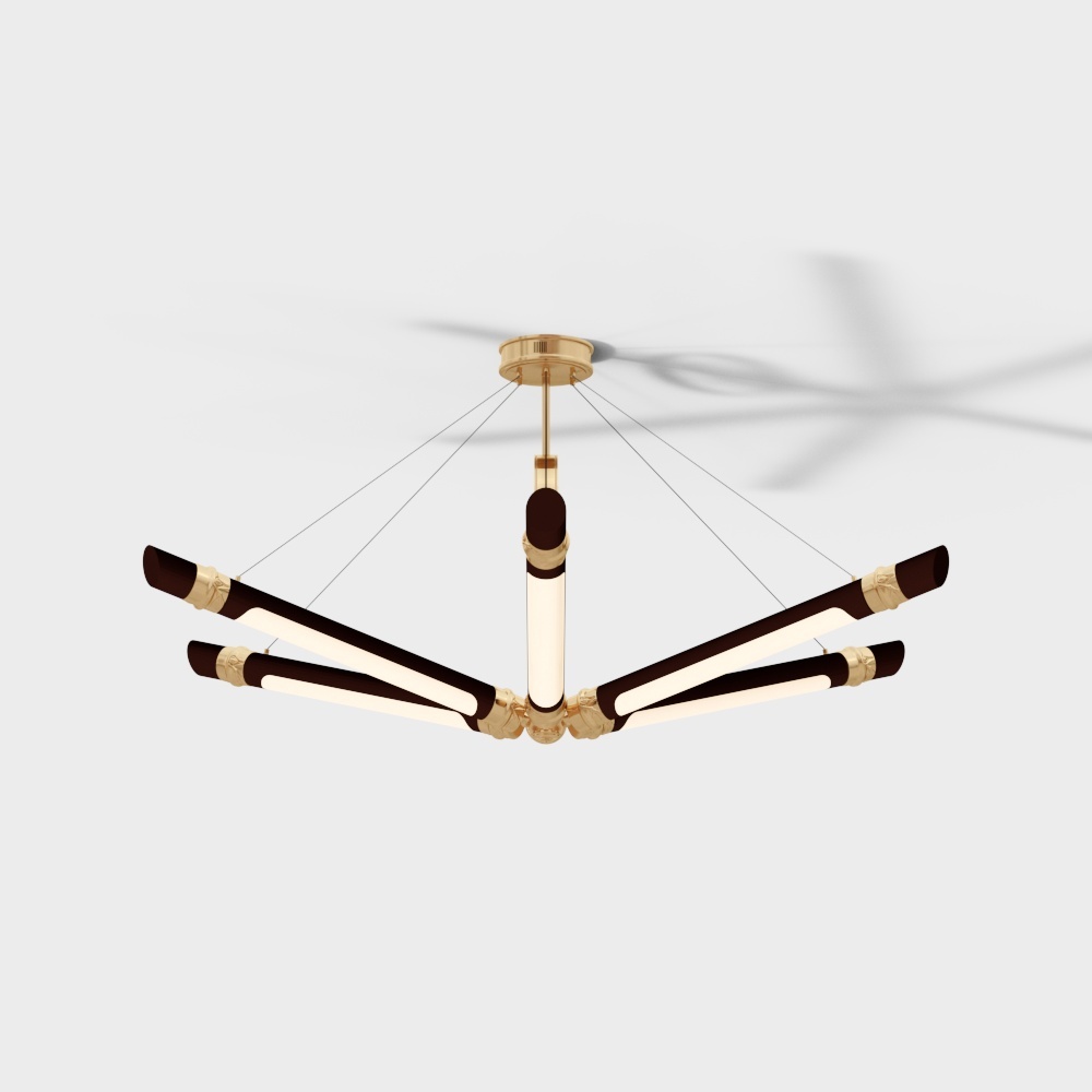 Elegant Minimalist Chandelier 3D model