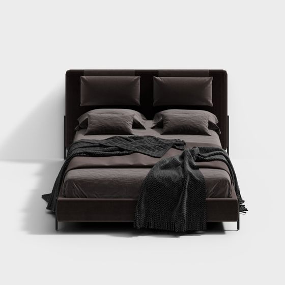 Urban Elegance Bed 3D model