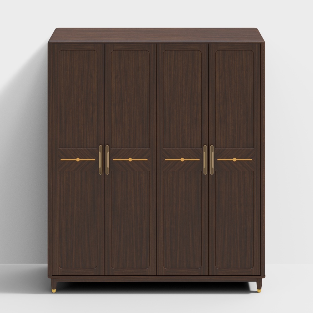 A822 four-door wardrobe