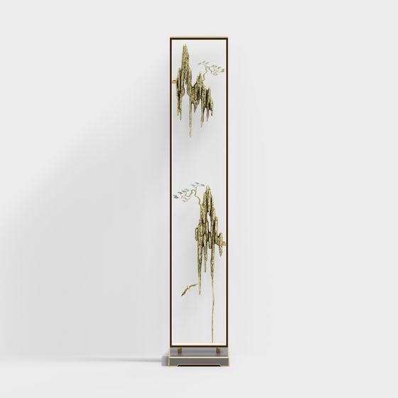 Mountain River Screen 3D model