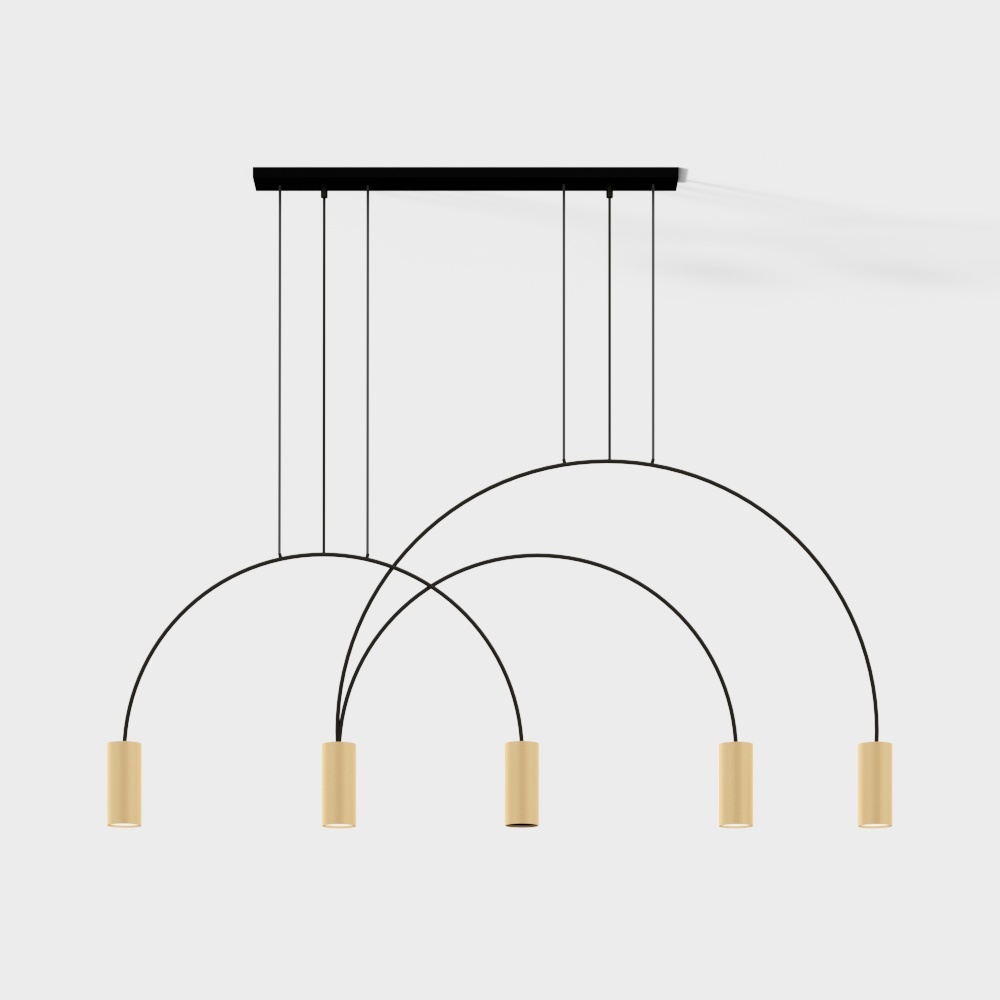 All max All Max's All-American Nordic Restaurant Table Bar Bar Strip Post-Modern Minimalist Design Light Luxury Living Room Light Chandelier-5 Head