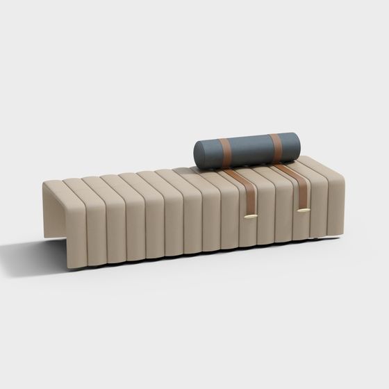 Stylish Urban Bench 3D model