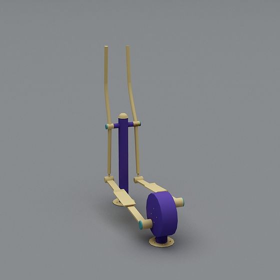 Outdoor Fitness Equipment 3D model for Creative Use