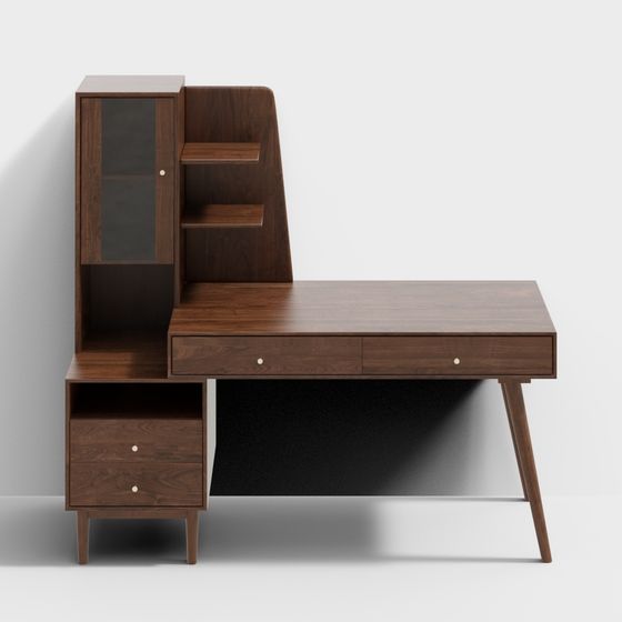 괴테 시리즈 -K36X05-텔레스코픽 데스크 책장 조합-NY