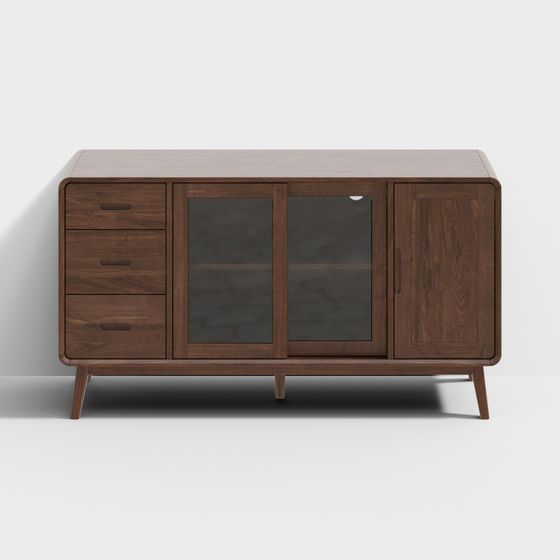 Mid-Century Modern Sideboard 3D model
