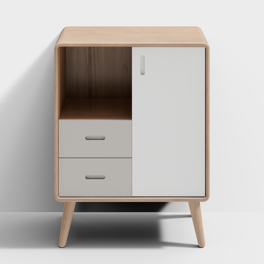 Serie blanco cálido - Armario lateral 0,6m -Y56M02-NY