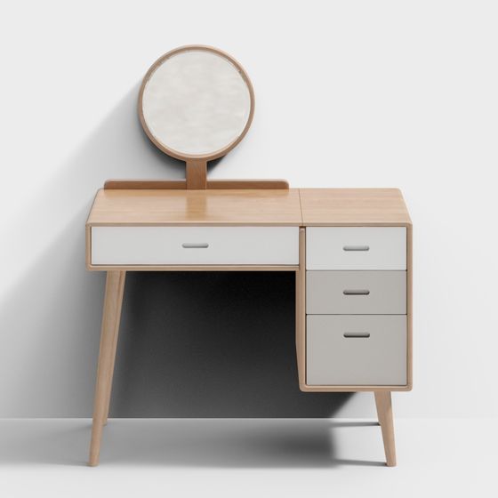 Modern Minimalist Vanity Table 3D model