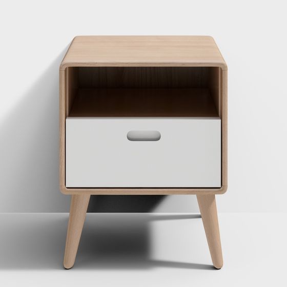 Modern Minimalist Bedside Table 3D model