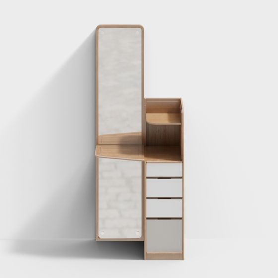 Elegant Vanity Table 3D model for Modern Spaces