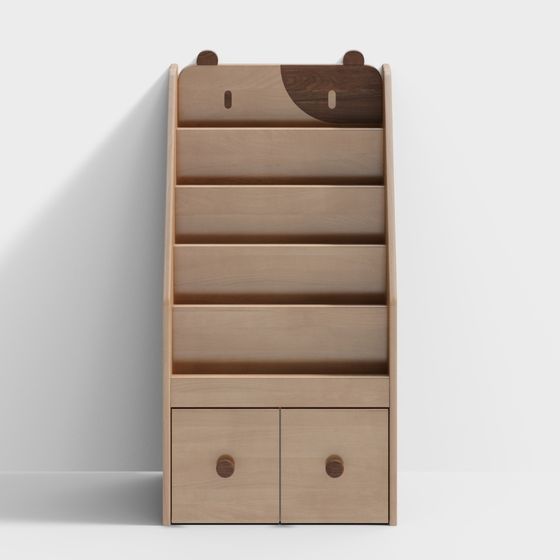 Adorable Bear Bookshelf 3D model