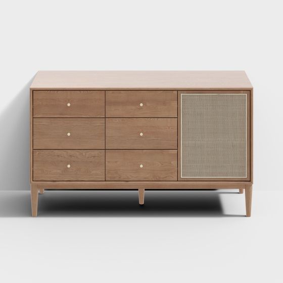 Mid-Century Modern Dresser 3D model