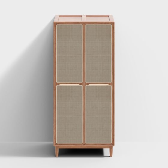 Mid-Century Modern Storage Cabinet 3D model