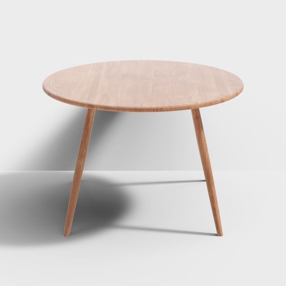 Chic Round Table 3D model for Contemporary Spaces