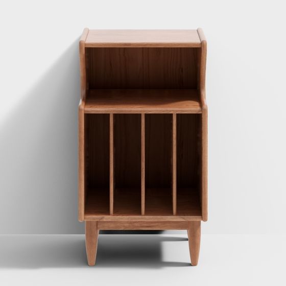 Mid-Century Bookshelf 3D model
