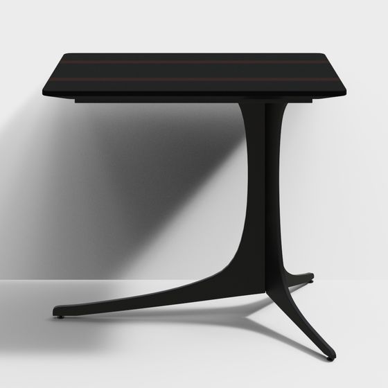 Streamlined Dining Table 3D model