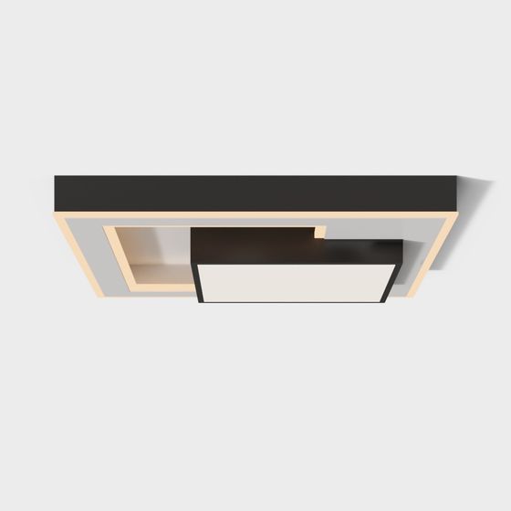 Modern Black Bedroom Lamp 3D Model