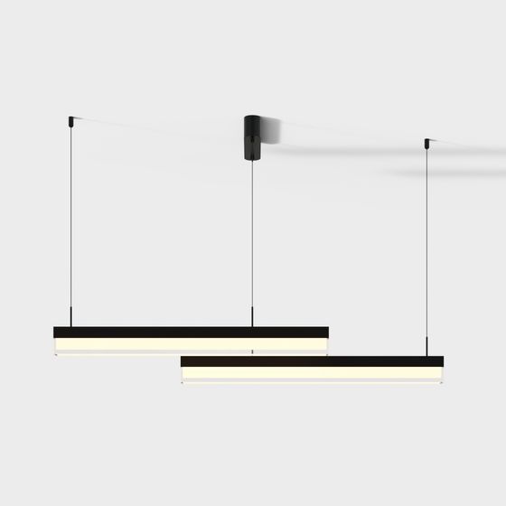 Sleek Minimalist Hanging Light 3D model