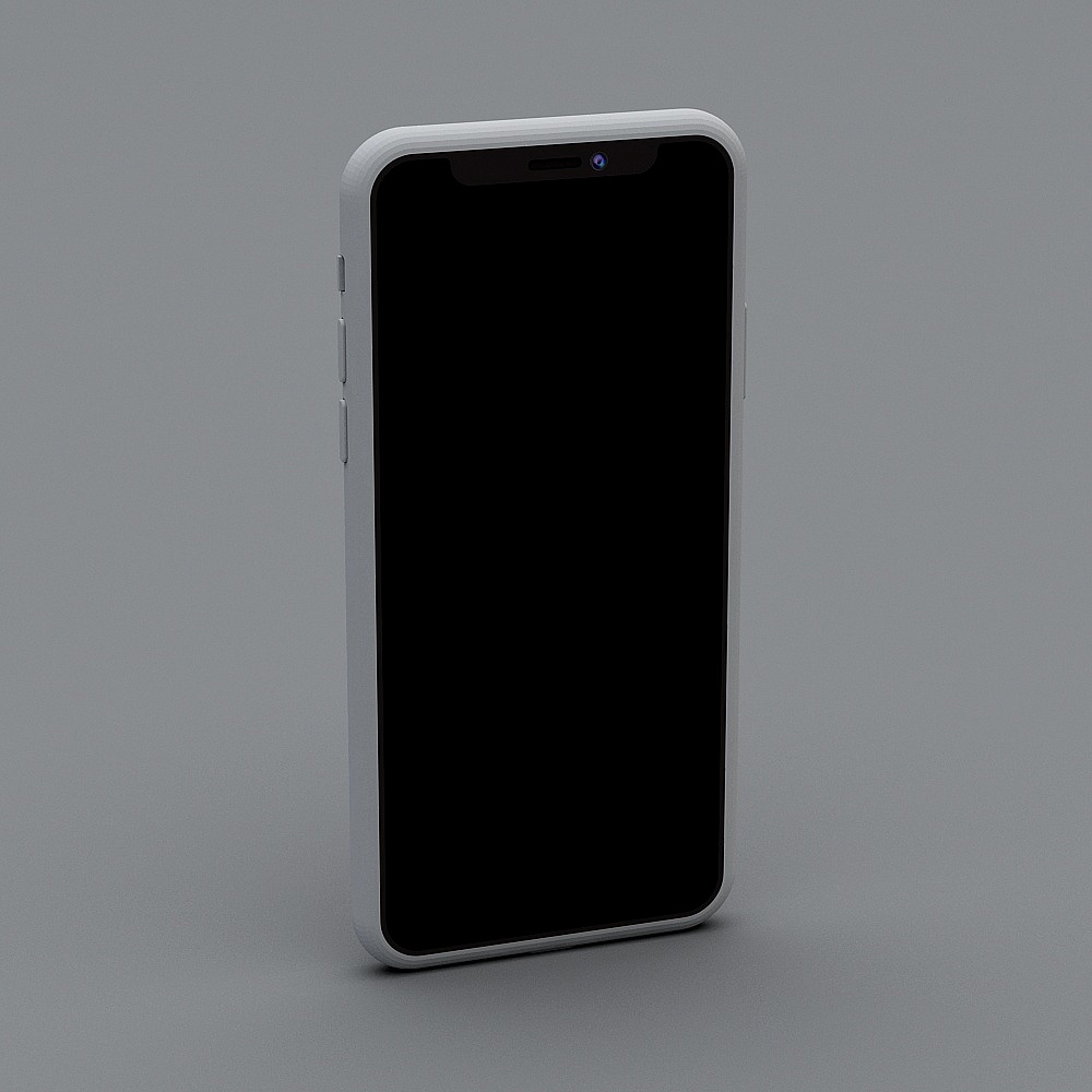 Minimalist 3D Smartphone Model Design for Modern Projects