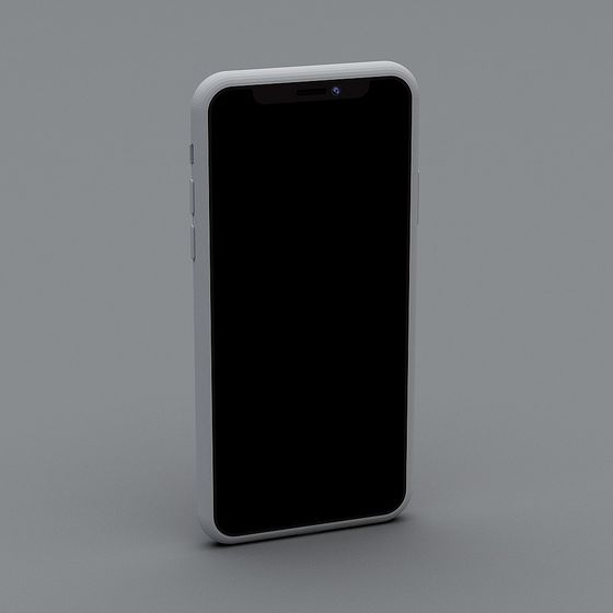 Stylish 3D Smartphone Model for Creative Use