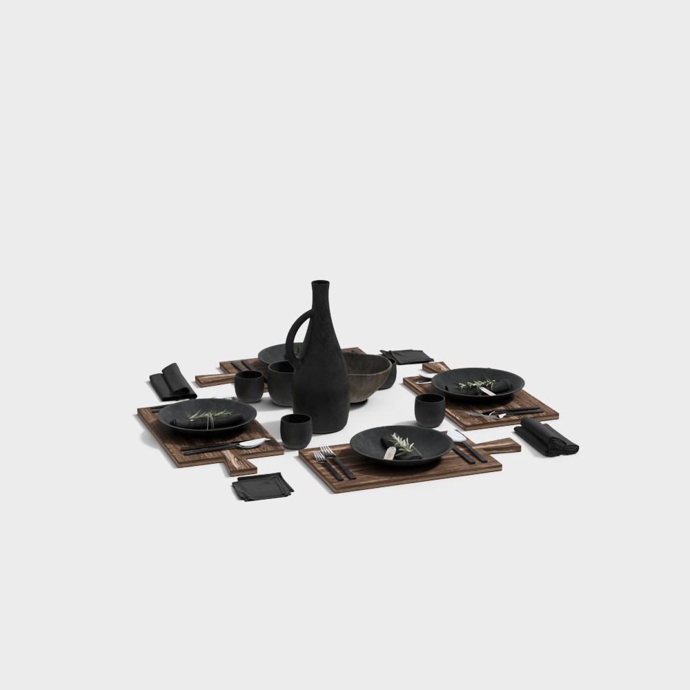 Pendule de vaisselle nordique - Ensemble de vaisselle