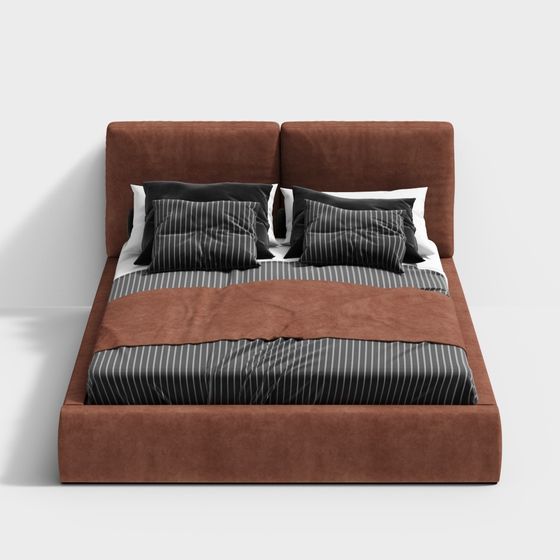 Urban Comfort 3D Model Bed Design