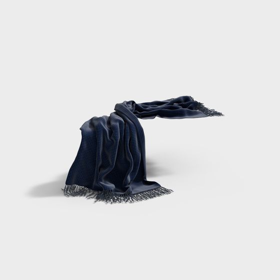 Elegant Flowing Scarf 3D model