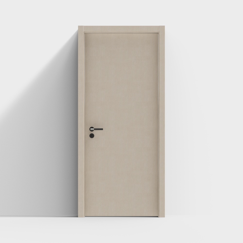 ประตูสีเบจแบบมินิมอล