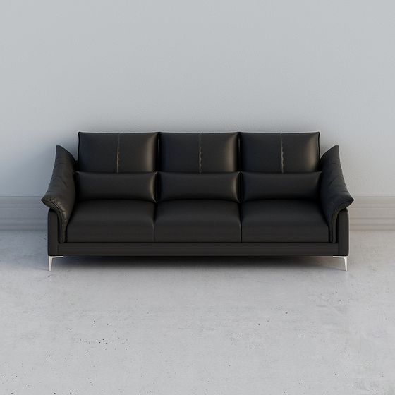 Modern Low-Poly Sofa 3D model