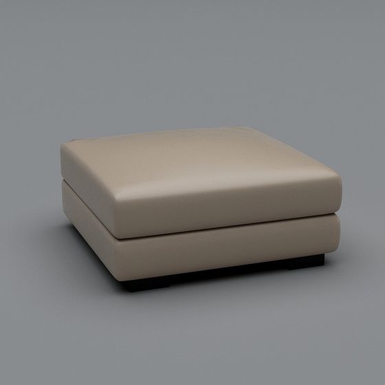 Stylish Square Sofa Stool 3D model