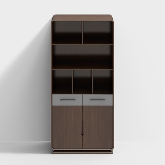 Urban Elegance Bookshelf 3D model for Contemporary Spaces