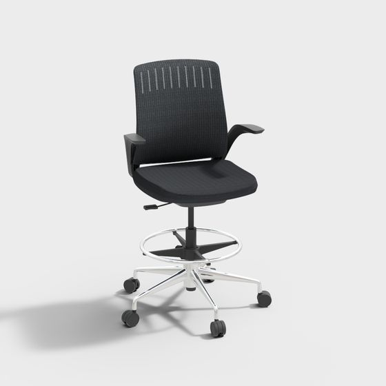 Elegant Office Chair 3D Model for Modern Workspaces