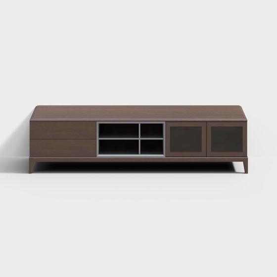 Stylish Polygonal TV Cabinet 3D model