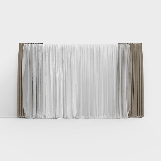 Luminous Curtain 3D model for Creative Projects