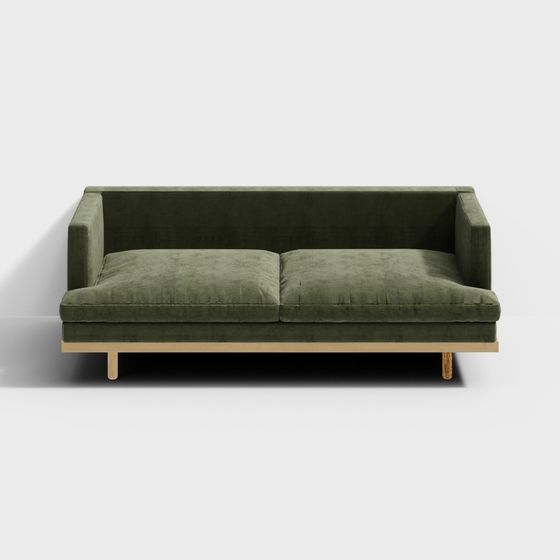 Urban Comfort Low-Poly Sofa 3D model