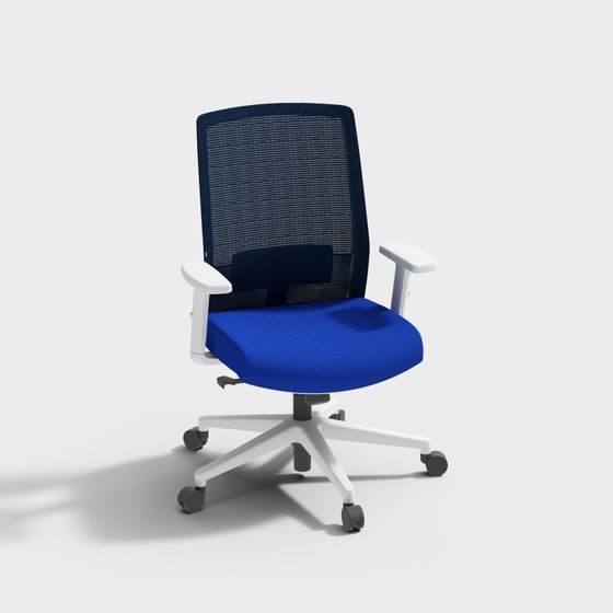 Elegant Low-Poly Office Chair 3D Model