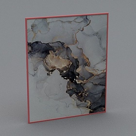 Abstract Marble Frame 3D model