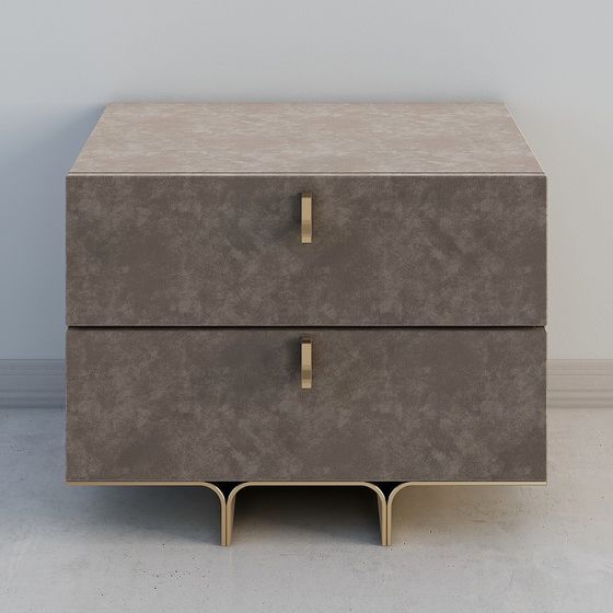 Urban Elegance Bedside Table 3D model for Modern Spaces