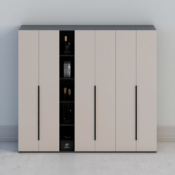 Urban Storage Cabinet 3D model for Modern Interiors