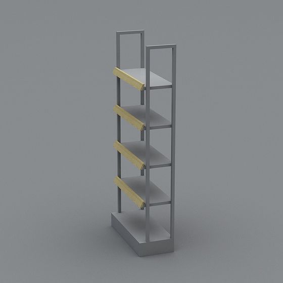 Urban Bookshelf 3D model for Modern Interiors