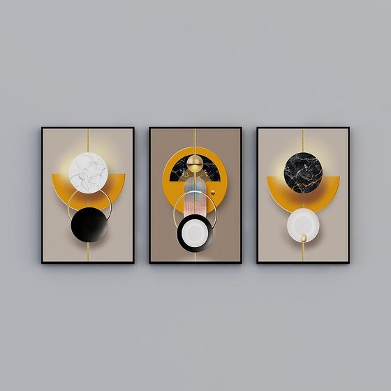 Abstract Geometric Frame 3D model for Creative Projects