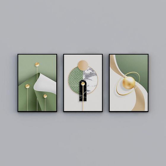 Abstract Geometric Frame 3D model