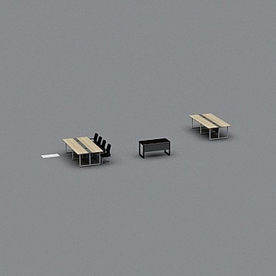 Modern Meeting Tables 3D model