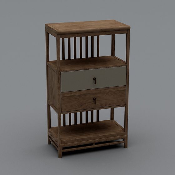 Urban Elegance Bookshelf 3D model